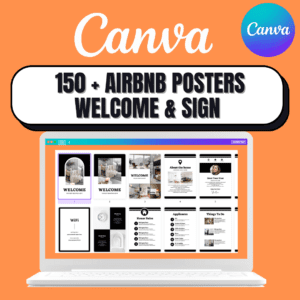 150-AirBnb-Posters-Welcome-Sign-Canva-Editable-Templates-
