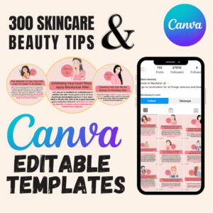 300-Canva-Skincare-Beauty-Tips-Editable-Templates
